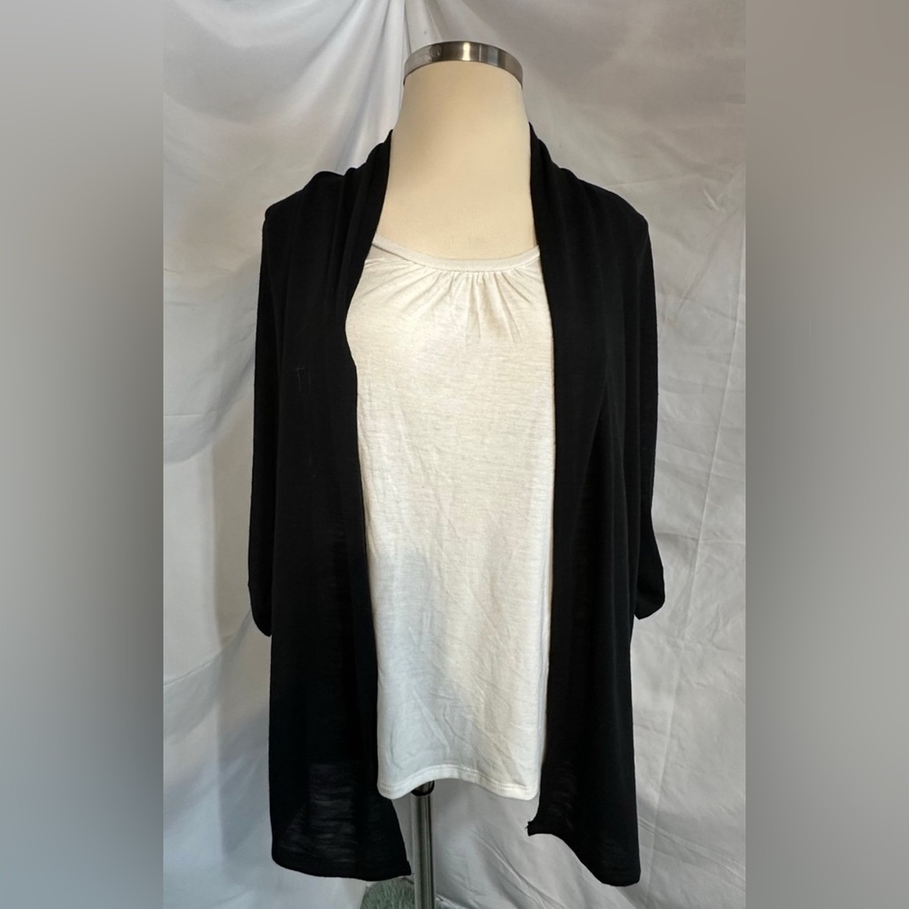 Elements Woman’s sweater, Cardigan 1 piece With White shirt - XL